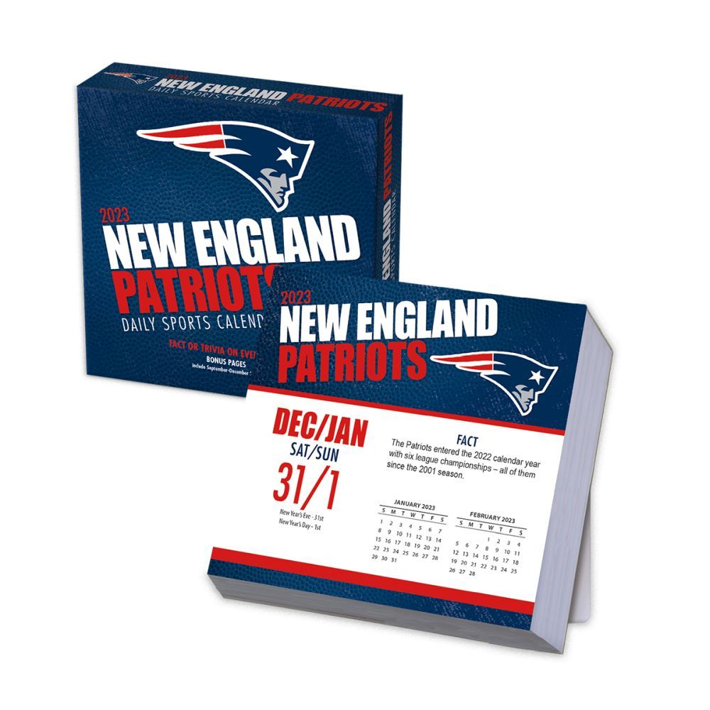 2023 New England Patriots Page A Day Desk Calendar The Country