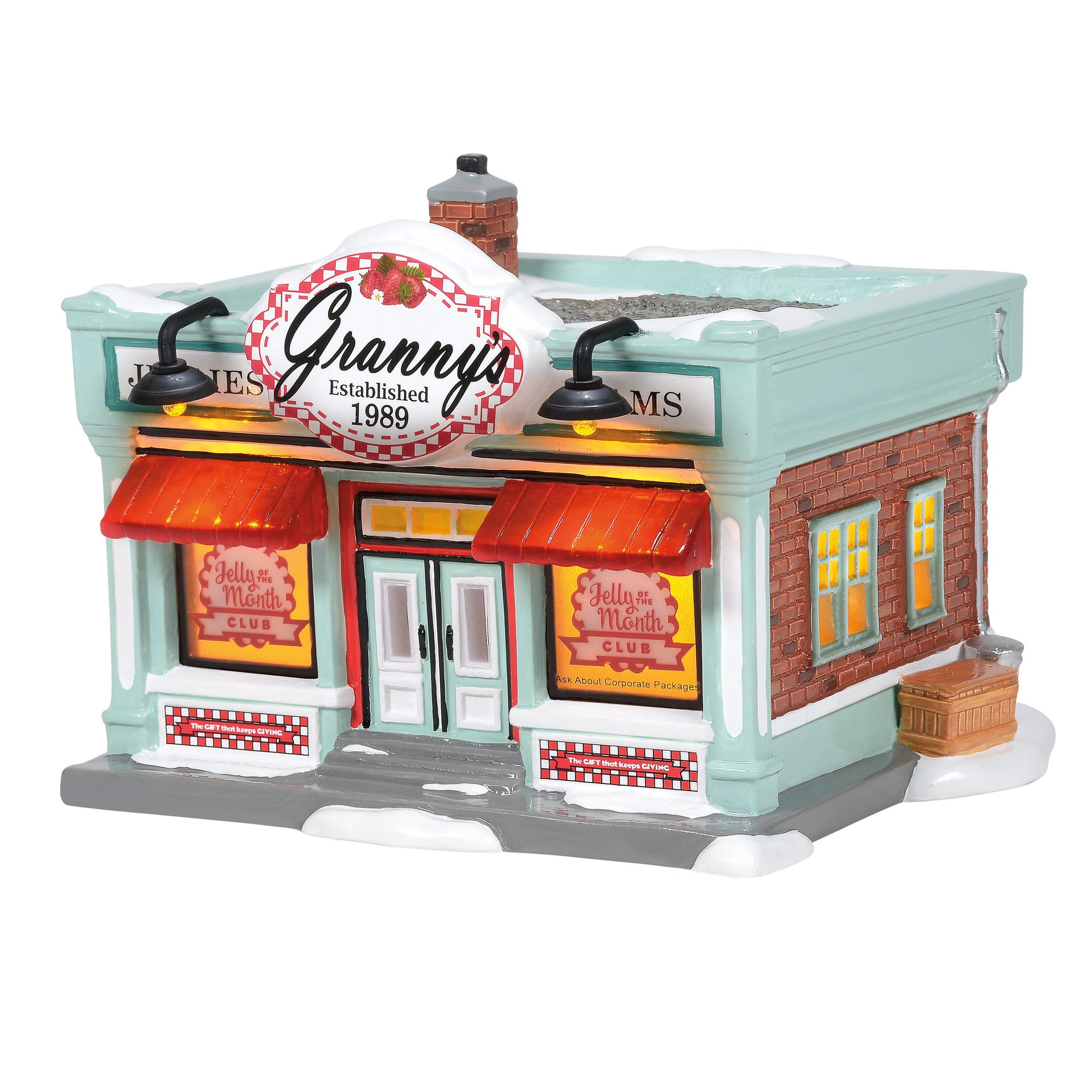 Department 56 Snow Village “Cracker Box Snack Shack” Building