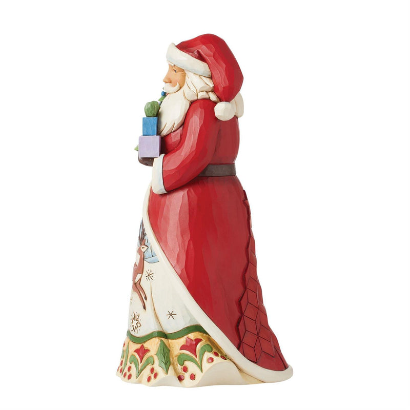 Santa Vintage LED Tree Figurine