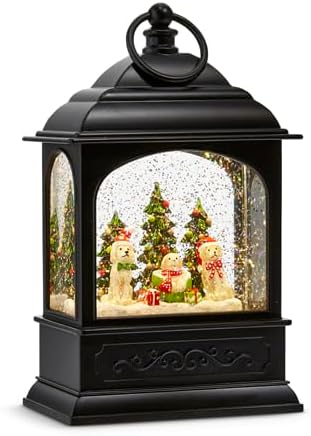 8.5" Celebrate the Season Pup Lighted Water Lantern