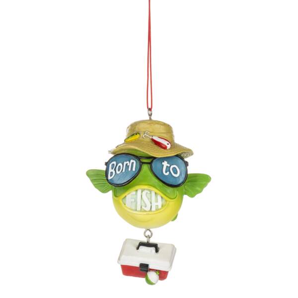 Fishing Ornament - Born to Fish