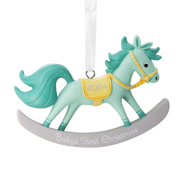 Baby Boy's First Christmas Dated Ornament