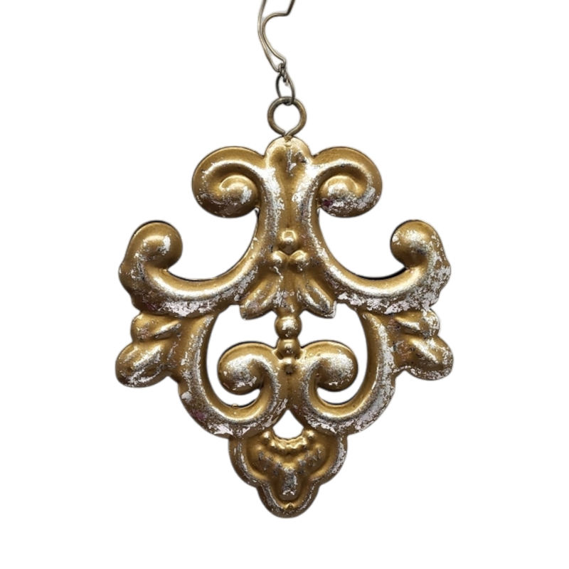 5.5 Inch Metal Ornament Filigree - Fleur