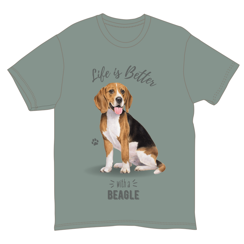 Life is Better with a Beagle T-Shirt -