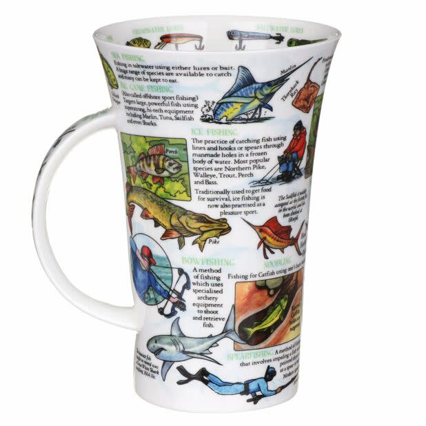 World Of Fishing Fine Bone China Mug Glencoe Style By Dunoon