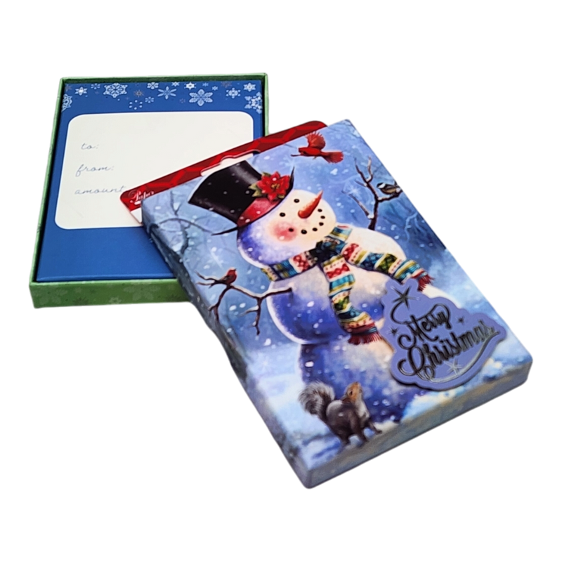 Gift Card Box - Rectangle - Snowman