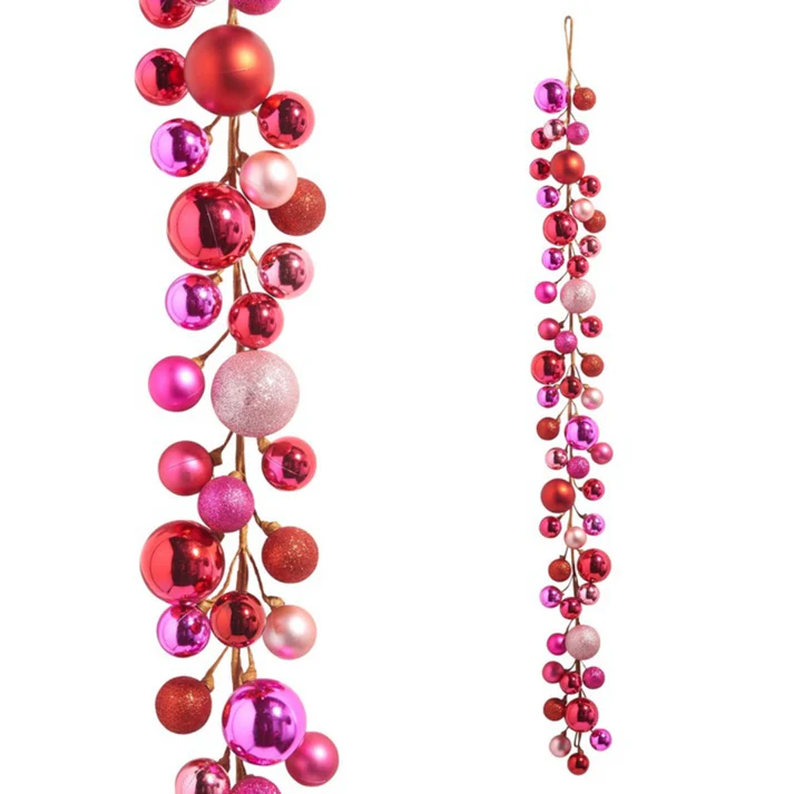 Pink Ball Garland - 48 Inches Long