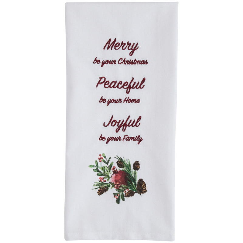 Pomegranate And  Berries Dishtowel