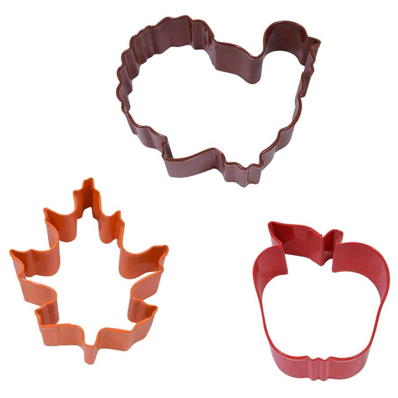 Harvest 3 Piece Color Cookie Cutter Carded Set