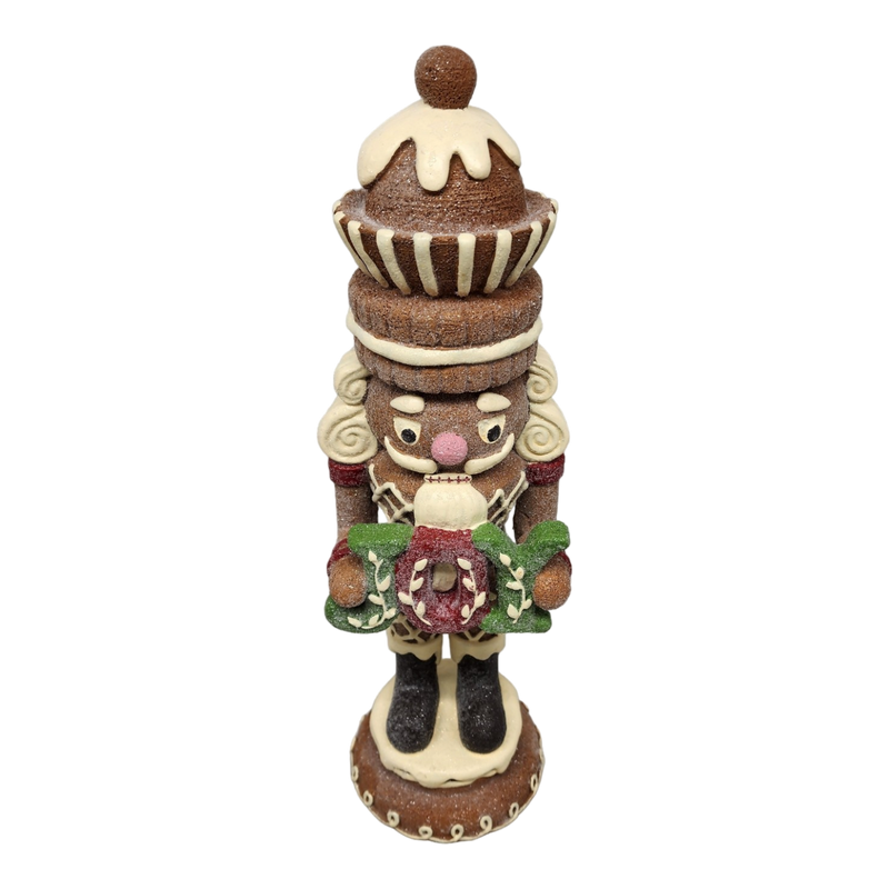 Gingerbread Nutcracker Figurine - Cupcake