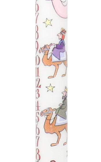 Advent Taper Candle - Nativity Scene