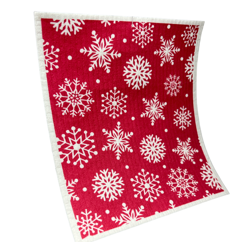 Swedish Dish Cloth - Snowflakes