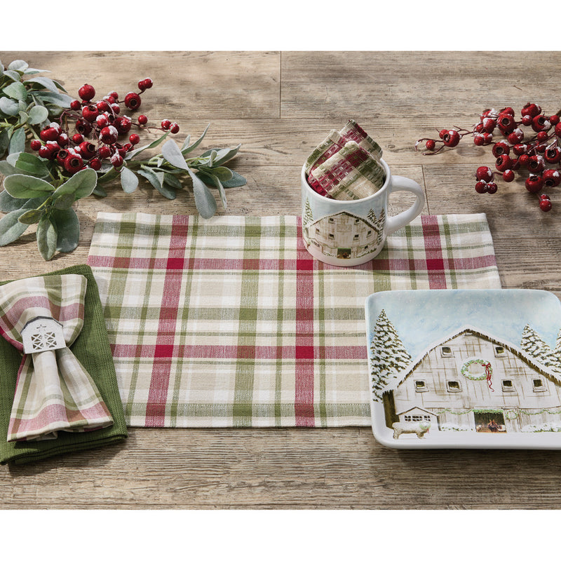 Christmas Barn Napkin