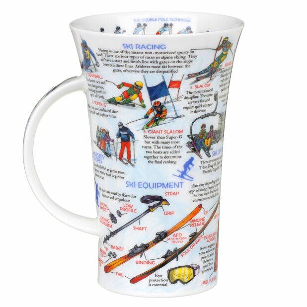 World Of Skiing  Fine Bone China Mug Glencoe Style By Dunoon