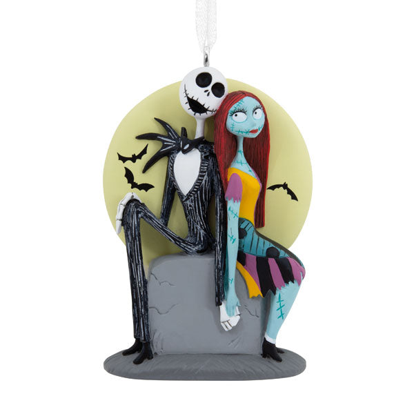 Tim Burton's The Nightmare Before Christmas Jack Skellington and Sally Ornament