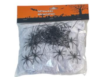 2 oz Spider Web with 16 Spiders