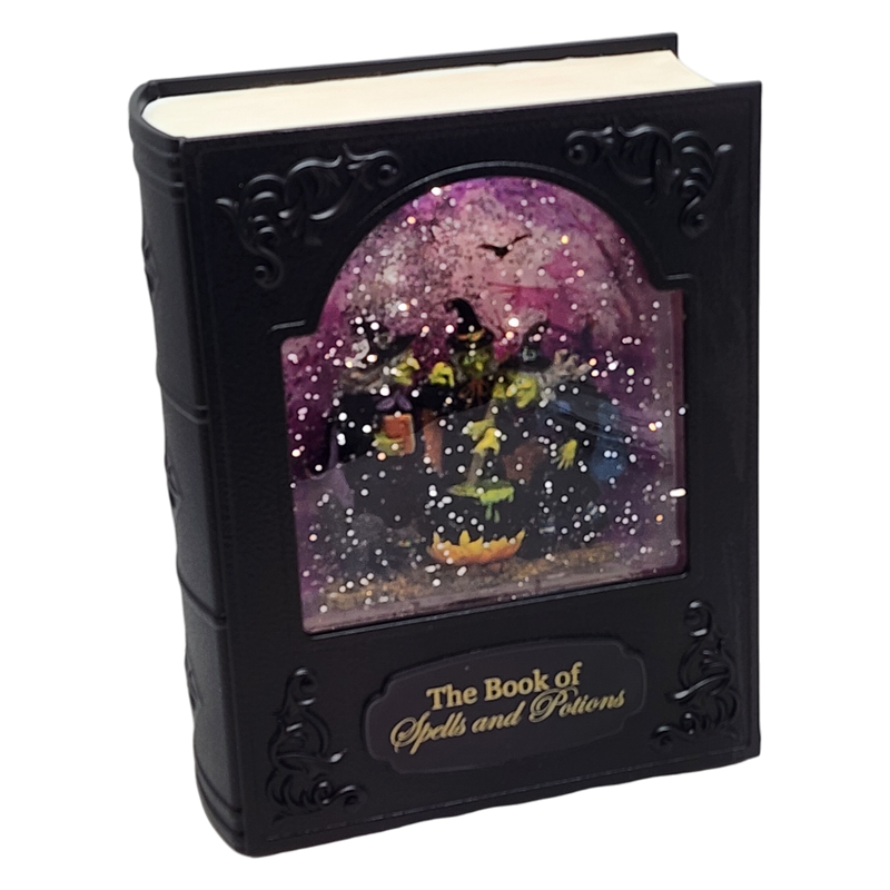 The Book of Spells and Potions - Spinning Waterglobe