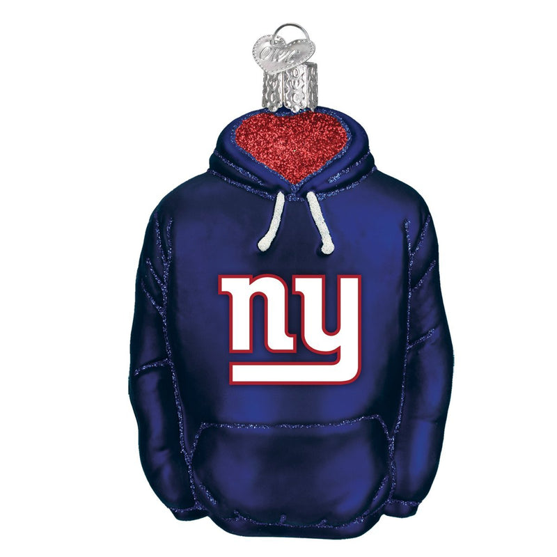 Old World Christmas Glass NFL Hoodie - Giants - The Country Christmas Loft