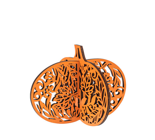 Laser Cut Wooden Pumpkin -