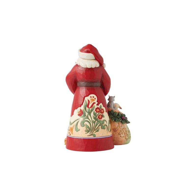 Santa with Pets Figurine