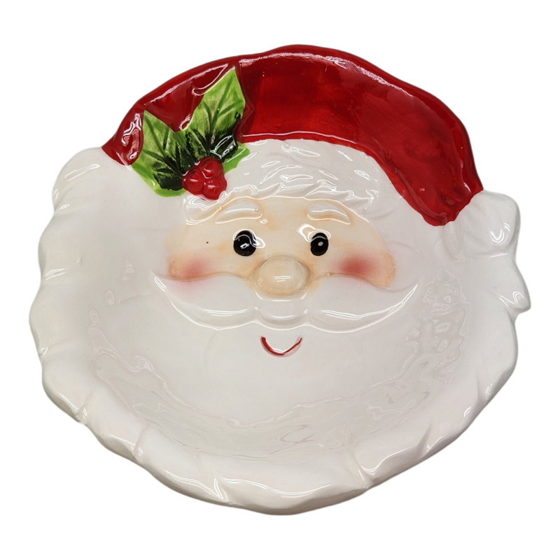 Ceramic Christmas Candy Plate -