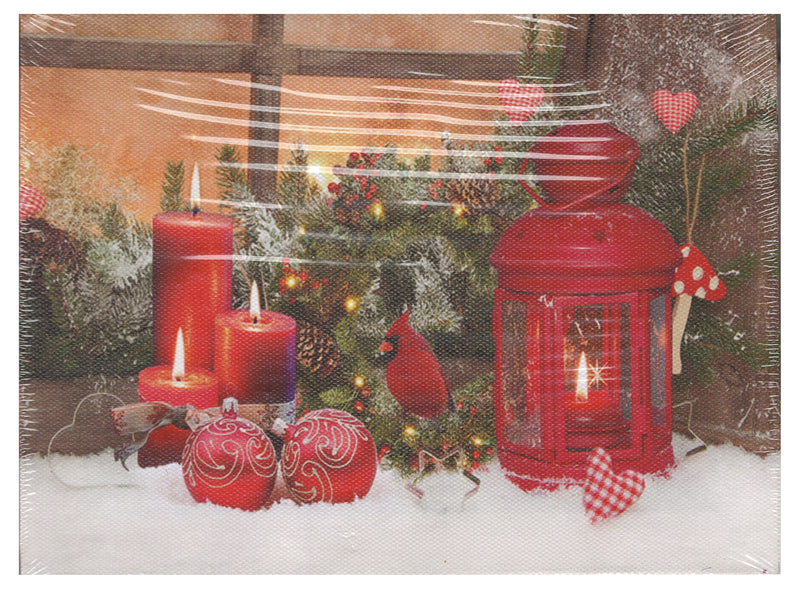 Lighted Canvas Print - Lanterns and Candles