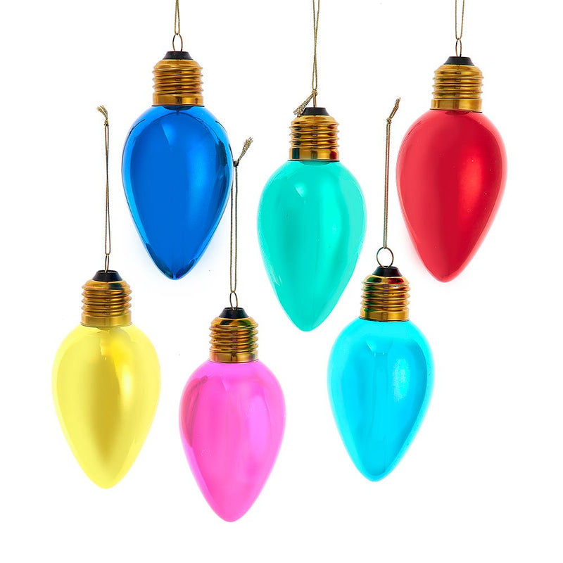 Glass Oversized C7 Bulb Ornament -