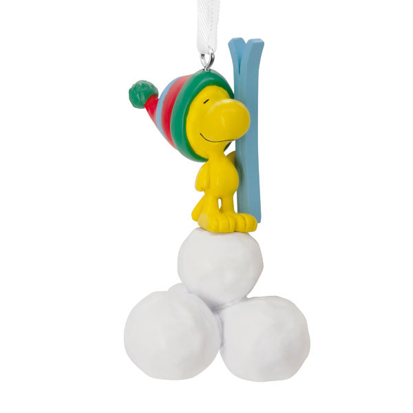 Woodstock with Snowballs Ornament