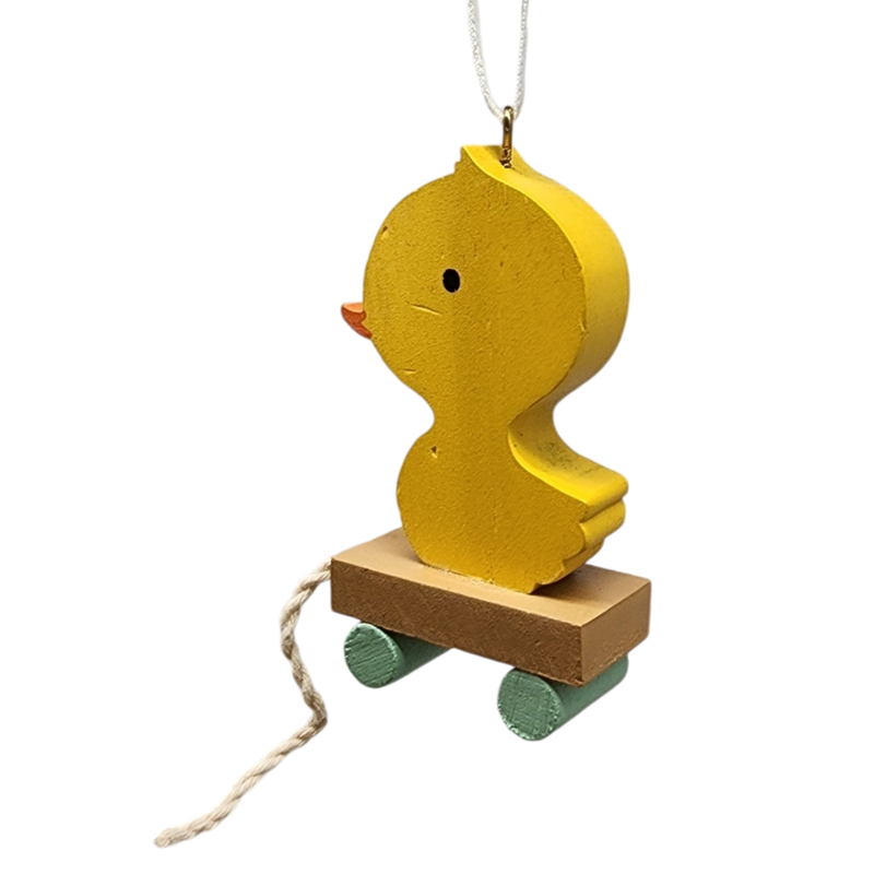 Wooden Rubber Duck Ornament