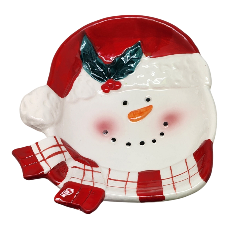 Ceramic Christmas Candy Plate -