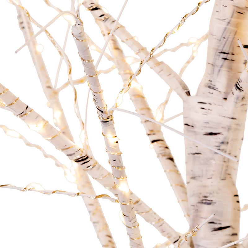 3 Foot Warm White Fairy Twinkle LED White Birch Twig Tree