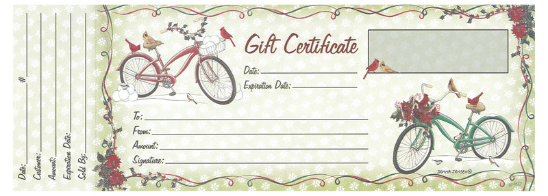 Gift Certificates - 18 Pack - Cardinal Delivery