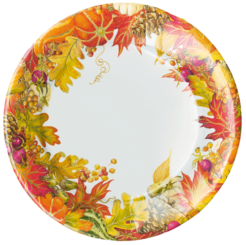 Harvest Garland Dinner  Plates