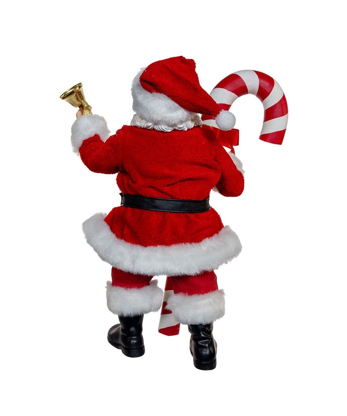 Fabriché Santa With Oversized Candy Cane