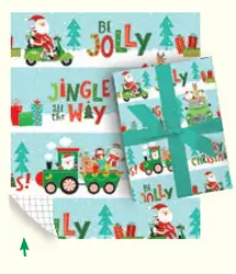 Holiday Children's Roll Wrap - 30" x 168" - Holiday Travel