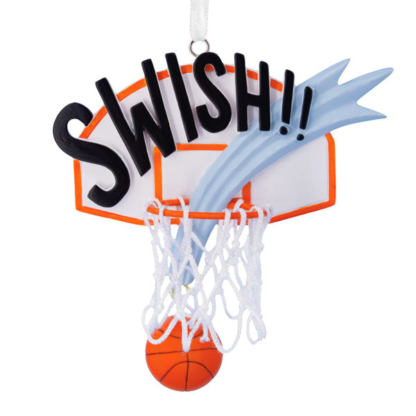 SWISH - Basketball Ornament