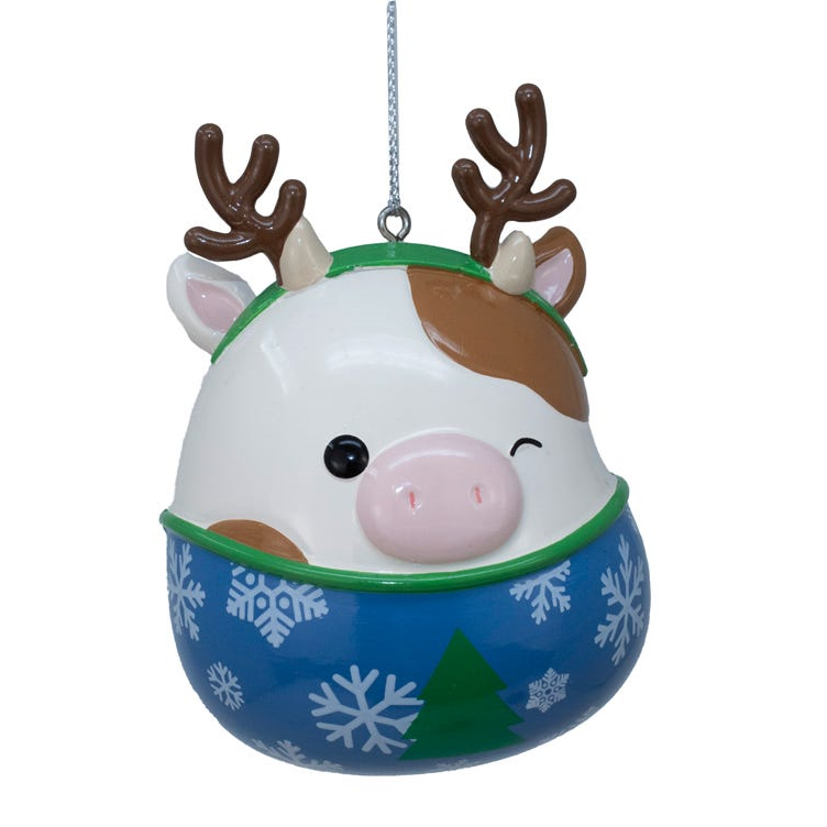 Squishmallow Ornament - Ronnie with Reindeer Headband