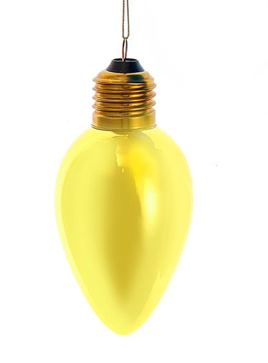 Glass Oversized C7 Bulb Ornament -