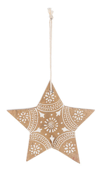 Hand Painted Star Ornament -