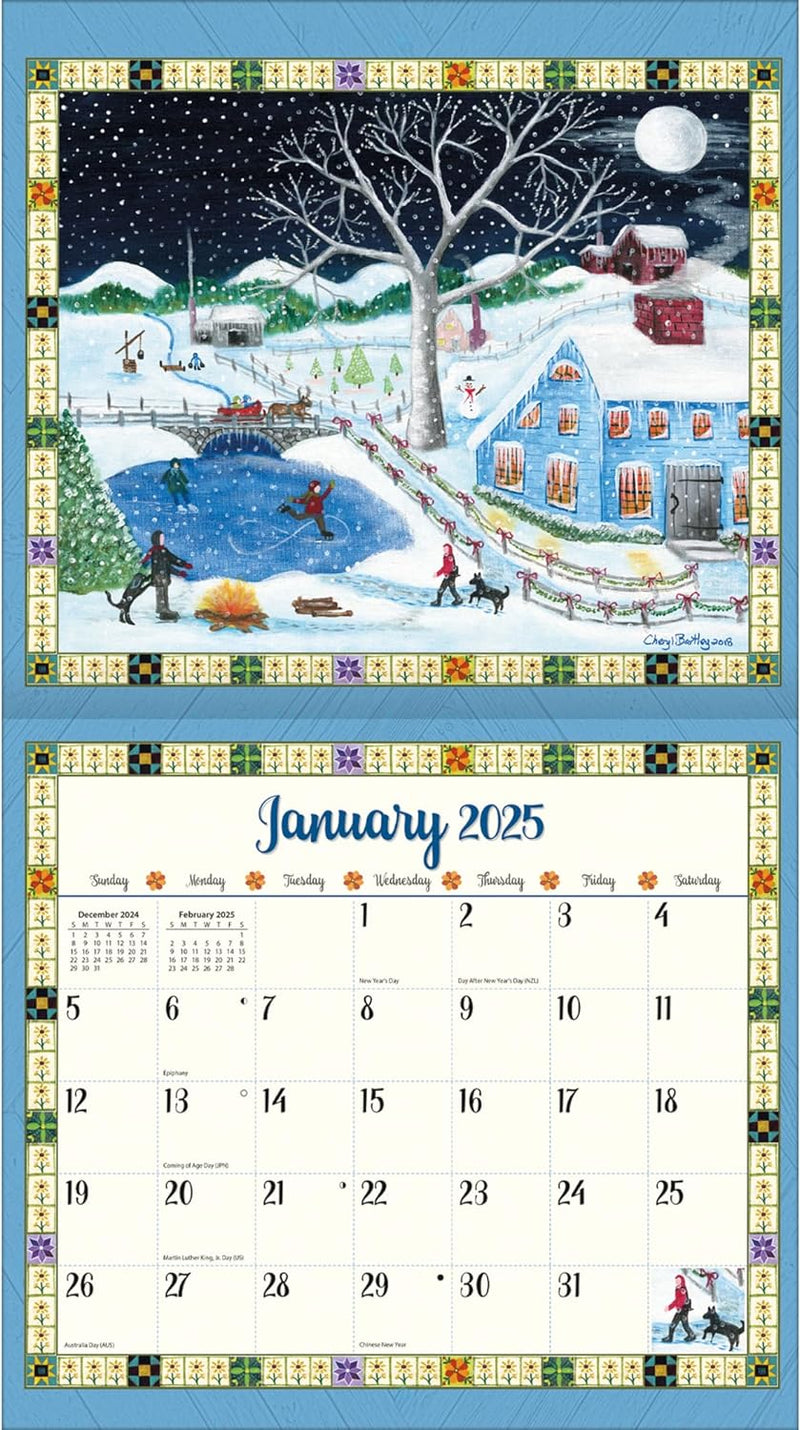 2025 Country Sampler Wall Calendar