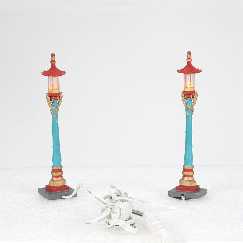 Chinatown Post Lamps - 2 Piece Set