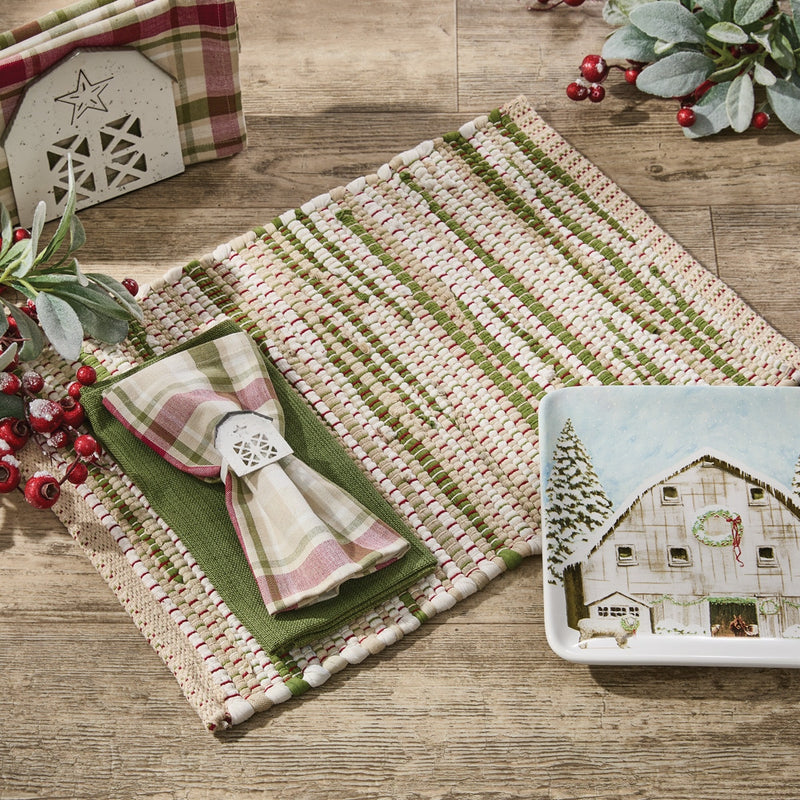 Christmas Barn Chindi Placemat