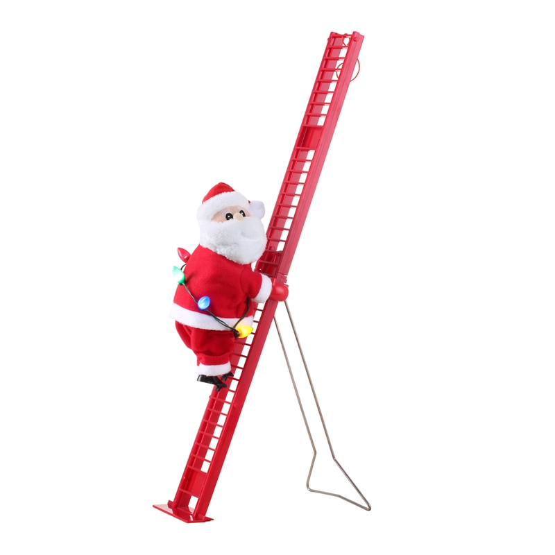 Tabletop Climber - Santa with Single Ladder