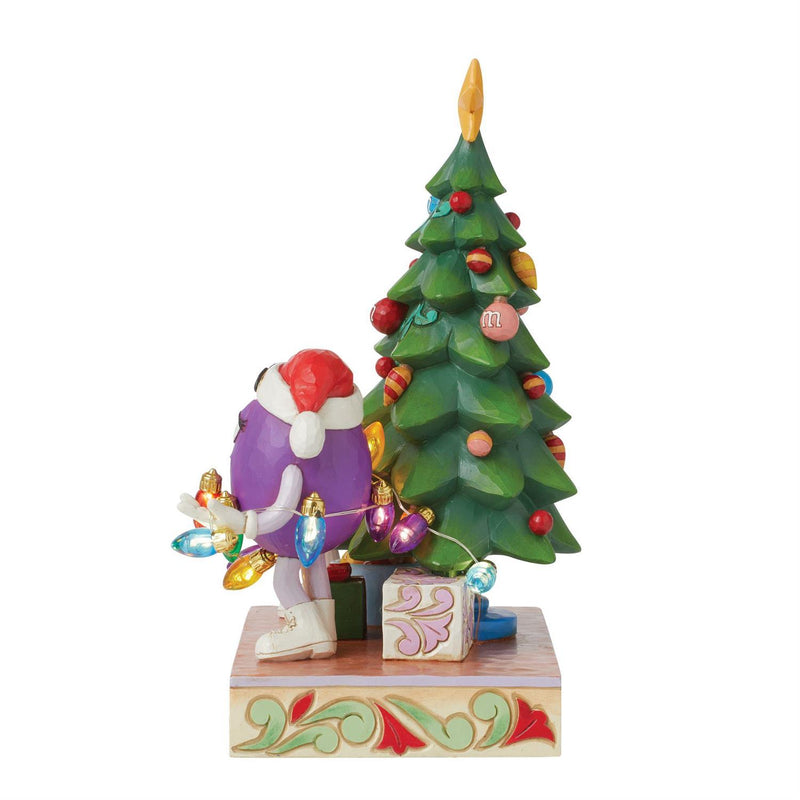 M&M'S Purple/Red Character Tree Figurine