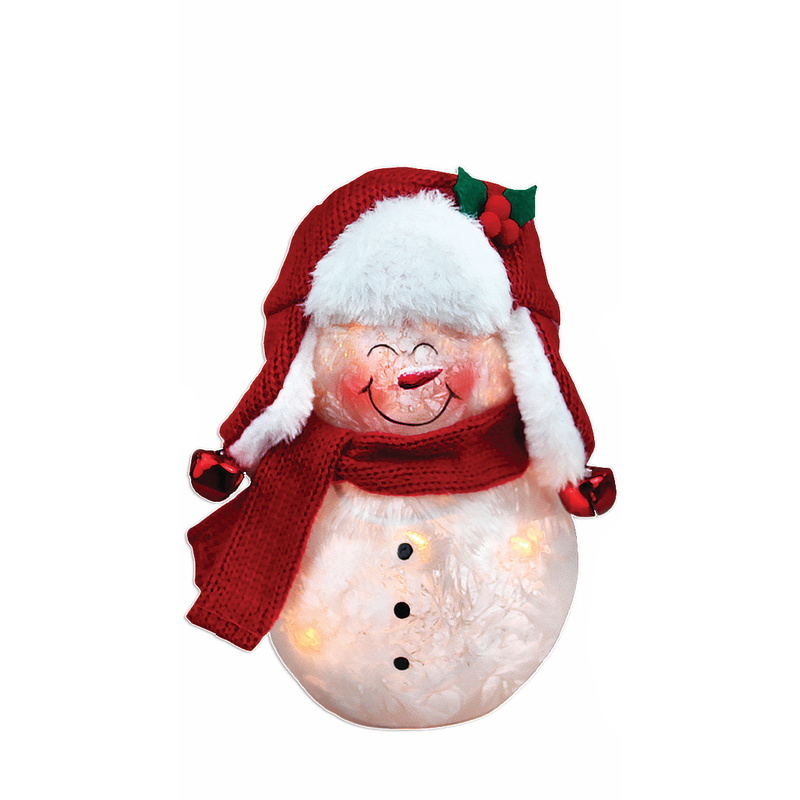 Get Your Merry On Lit Snowman - Trapper Hat