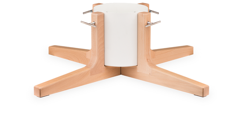 Rustic Christmas Tree Stand - Medium - White