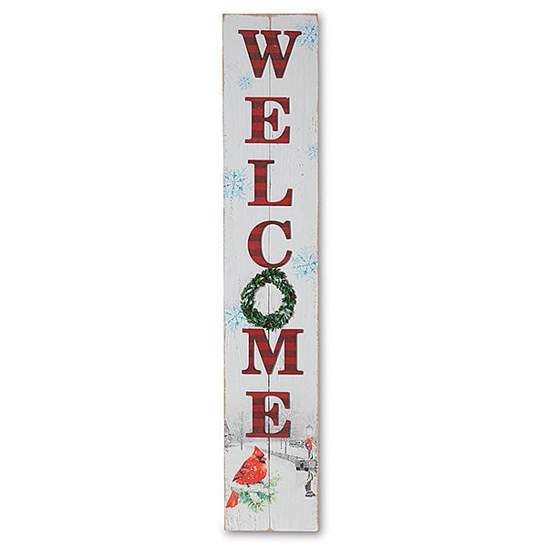 4 Foot Tall Wood Welcome Sign