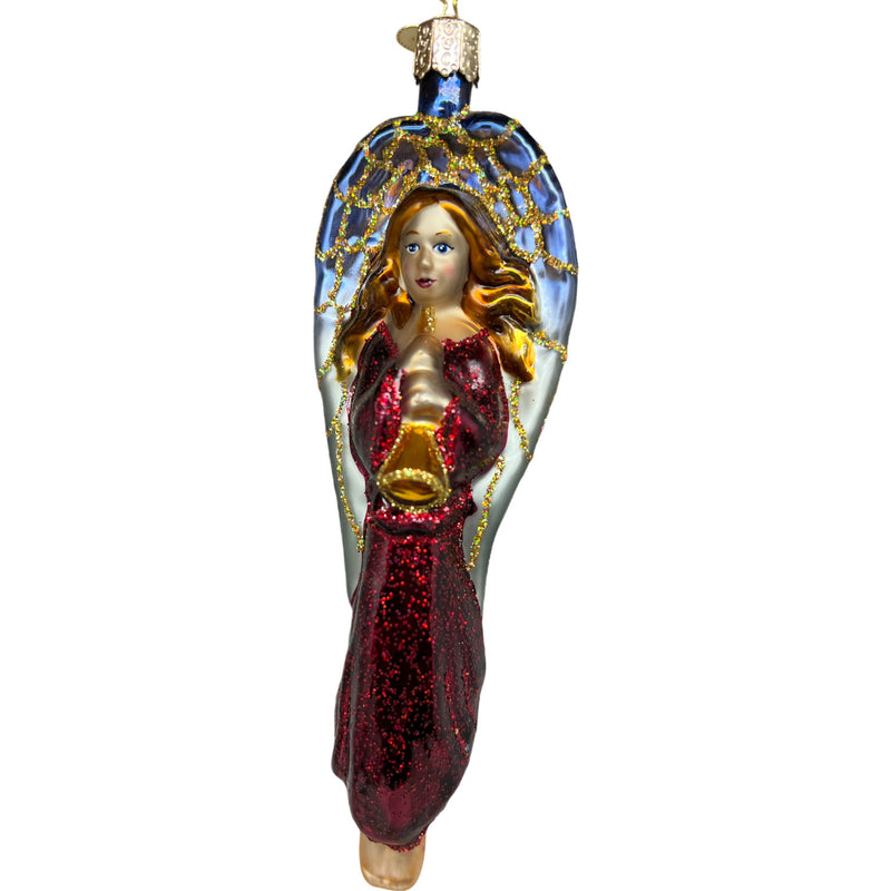 Heavenly Host Glass Angel Ornament