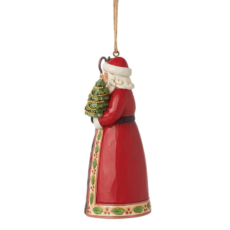 Highland Glen Santa with Cane and Christmas Tree Ornament