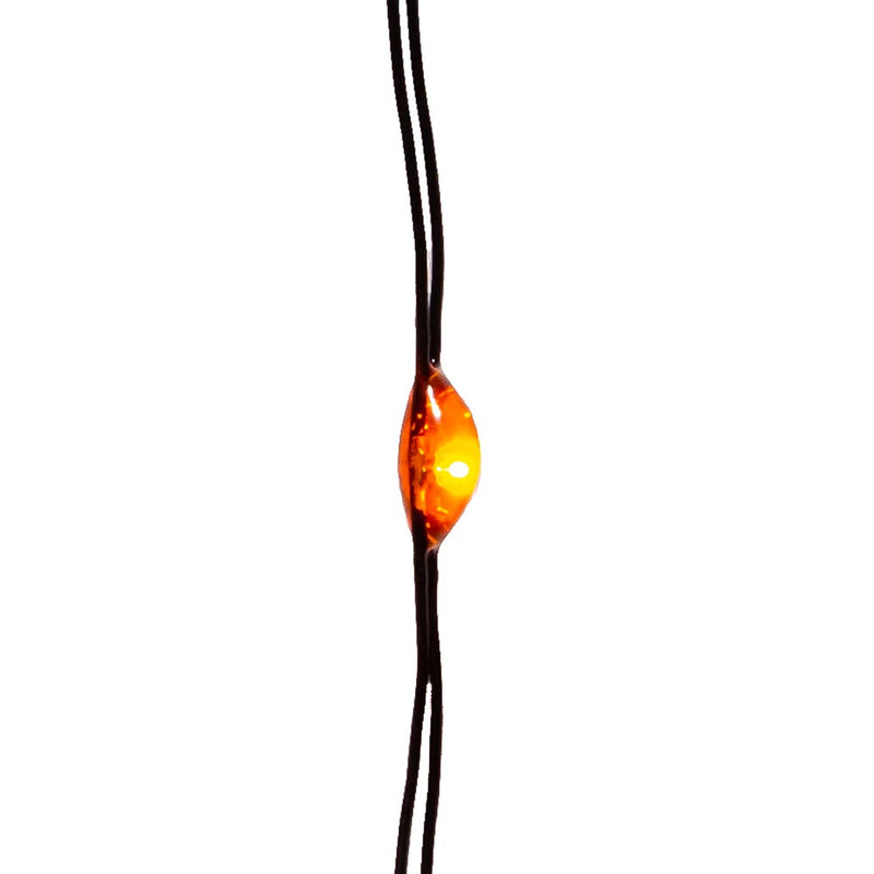 10' 25-Light Battery-Operated Orange LED Fairy Lights